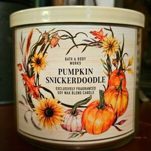 Bath & Body Works Pumpkin Snickerdoodle 3-wick Candle